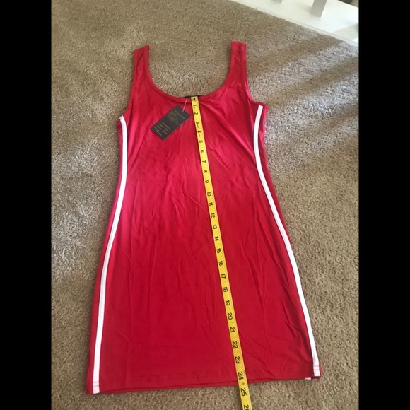 Bundle Bodycon 2 Stripe mini sport tank dress - Picture 6 of 9
